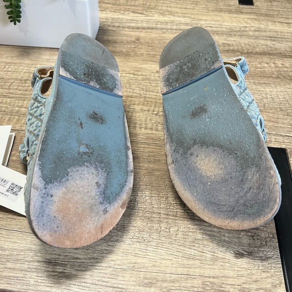 Chanel Dad Sandals Light Denim 38.5 - Picture 8 of 8